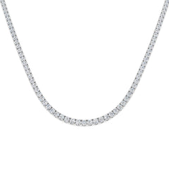 16.1 Carat D-E/VS Lab Grown Diamond Tennis Necklace 9k White Gold Ready To Ship