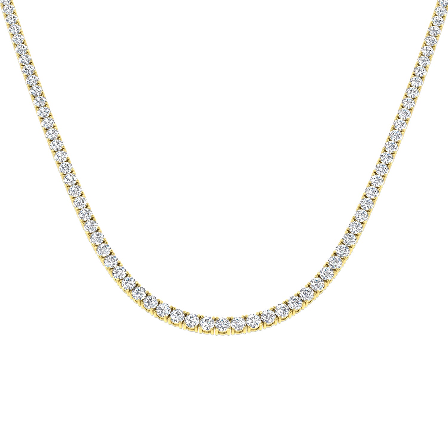 Ancut Tennis Necklace 2.5ct to 29ct Diamond Gold Platinum