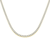 Ancut Tennis Necklace 2.5ct to 29ct Diamond Gold Platinum