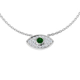 Katie Emerald Necklace 0.33ct Platinum Gold