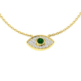 Katie Emerald Necklace 0.33ct Platinum Gold
