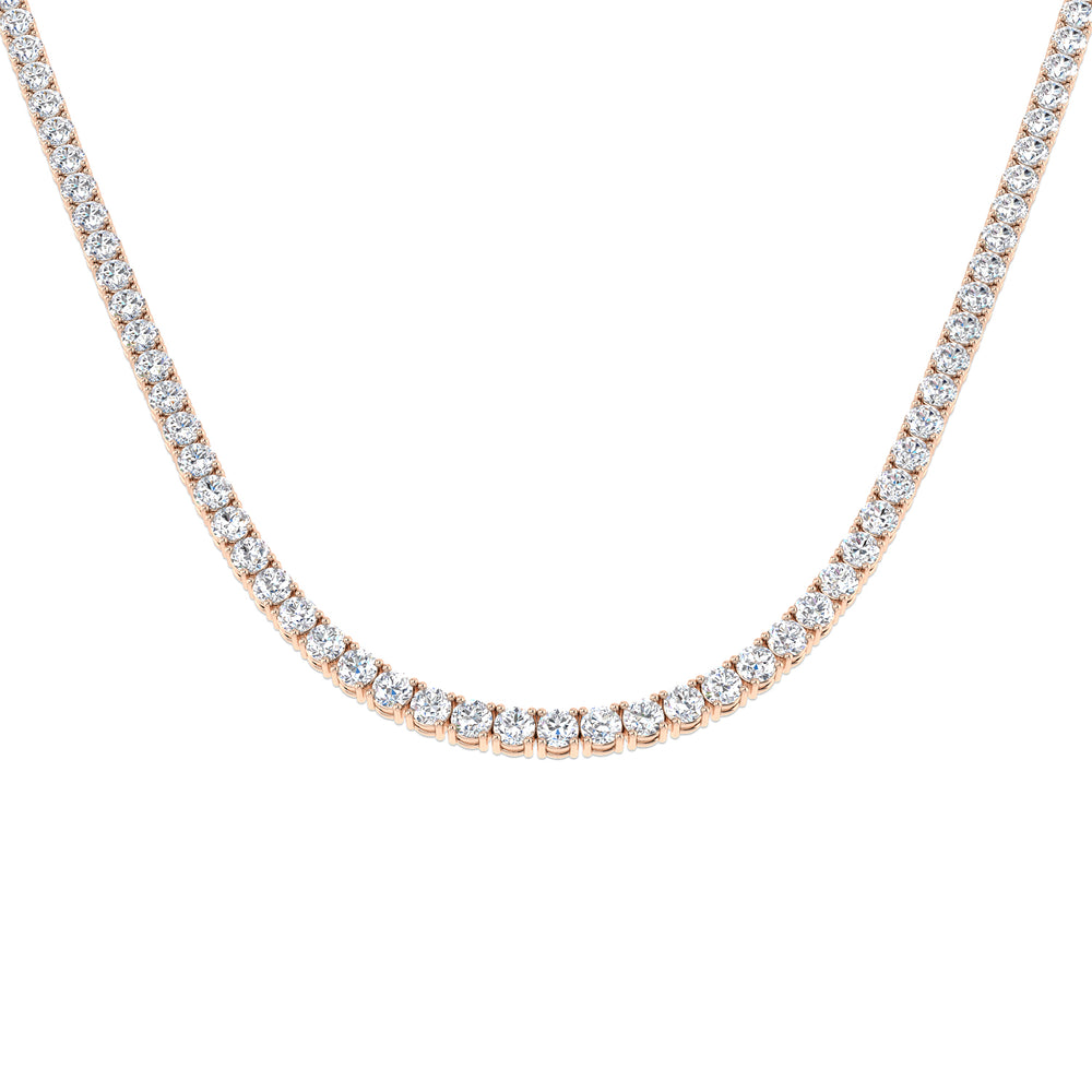 Ancut Tennis Necklace 2.5ct to 29ct Diamond Gold Platinum