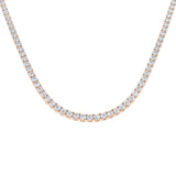 Ancut Tennis Necklace 2.5ct to 29ct Diamond Gold Platinum