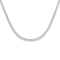 26.5 Carat D-E/VS Lab Grown Diamond Tennis Necklace 9k White Gold Ready To Ship