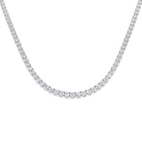 Ancut Tennis Necklace 2.5ct to 29ct Diamond Gold Platinum