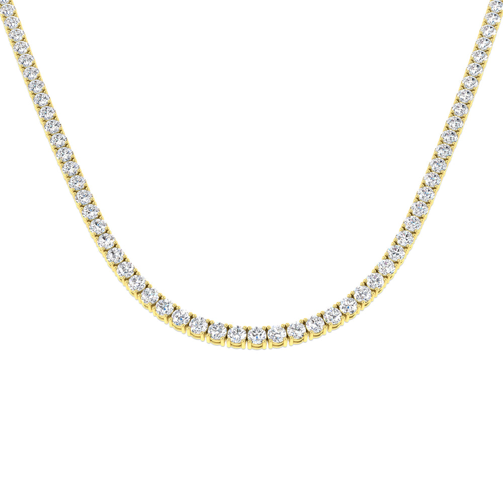 Ancut Tennis Necklace 2.5ct to 29ct Diamond Gold Platinum