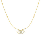 Gavin Diamond Necklace Religious 0.25ct Platinum Gold
