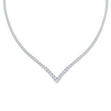 Alder Diamond Tennis Necklace 9ct Gold Platinum