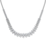 Algae Diamond Tennis Necklace 6ct Gold Platinum