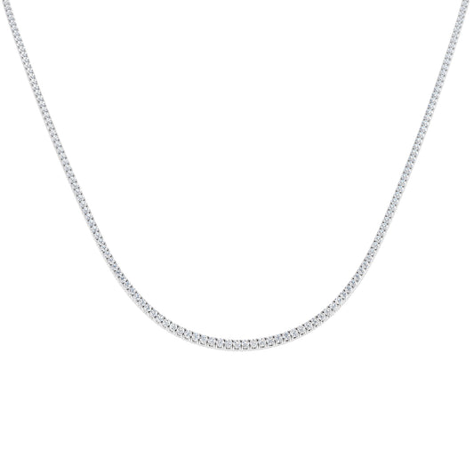 Asset Tennis Necklace 2ct to 7ct Platinum Gold
