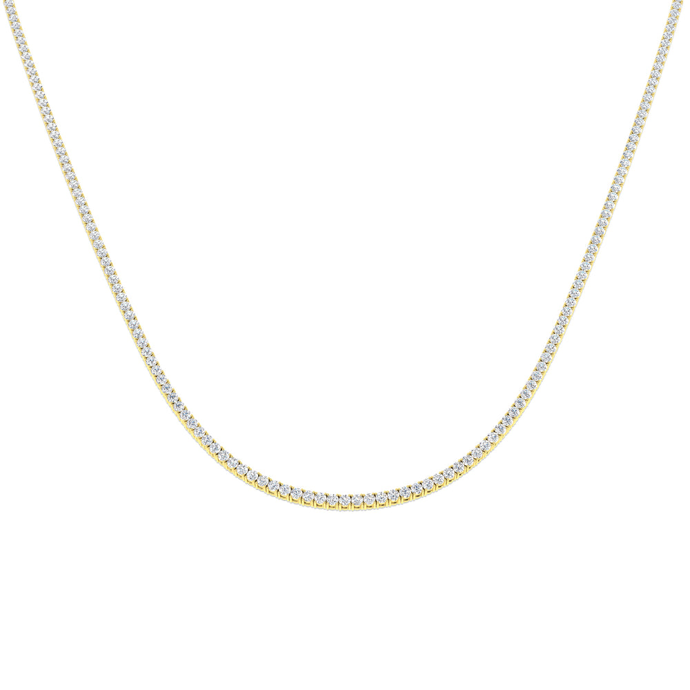 Asset Tennis Necklace 2ct to 7ct Platinum Gold