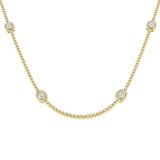Angel Baguette Brilliant Necklace 3ct to 4.5ct Gold Platinum