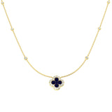 Anime Blue Sapphire Necklace 1.25ct to 1.75ct Gold Platinum