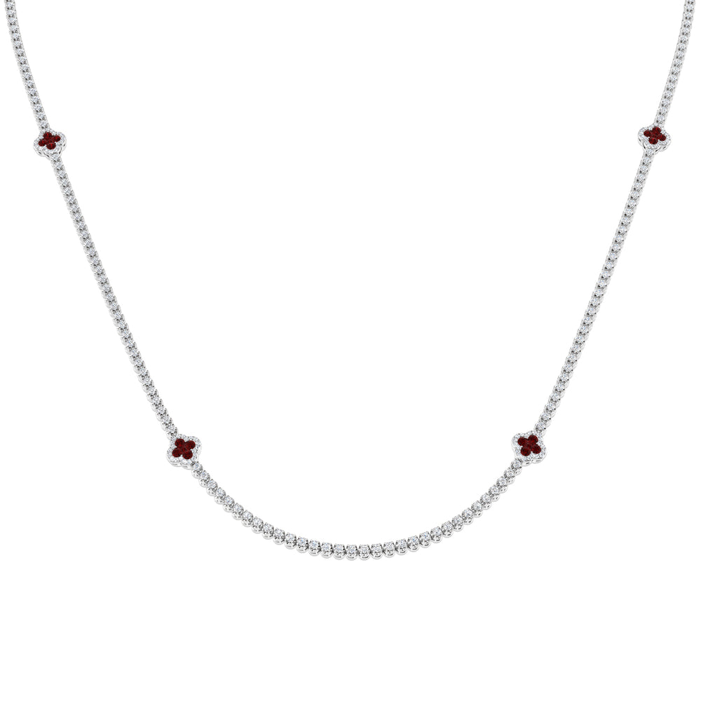 Anion Sapphire Necklace 4ct to 4.5ct Gold Platinum