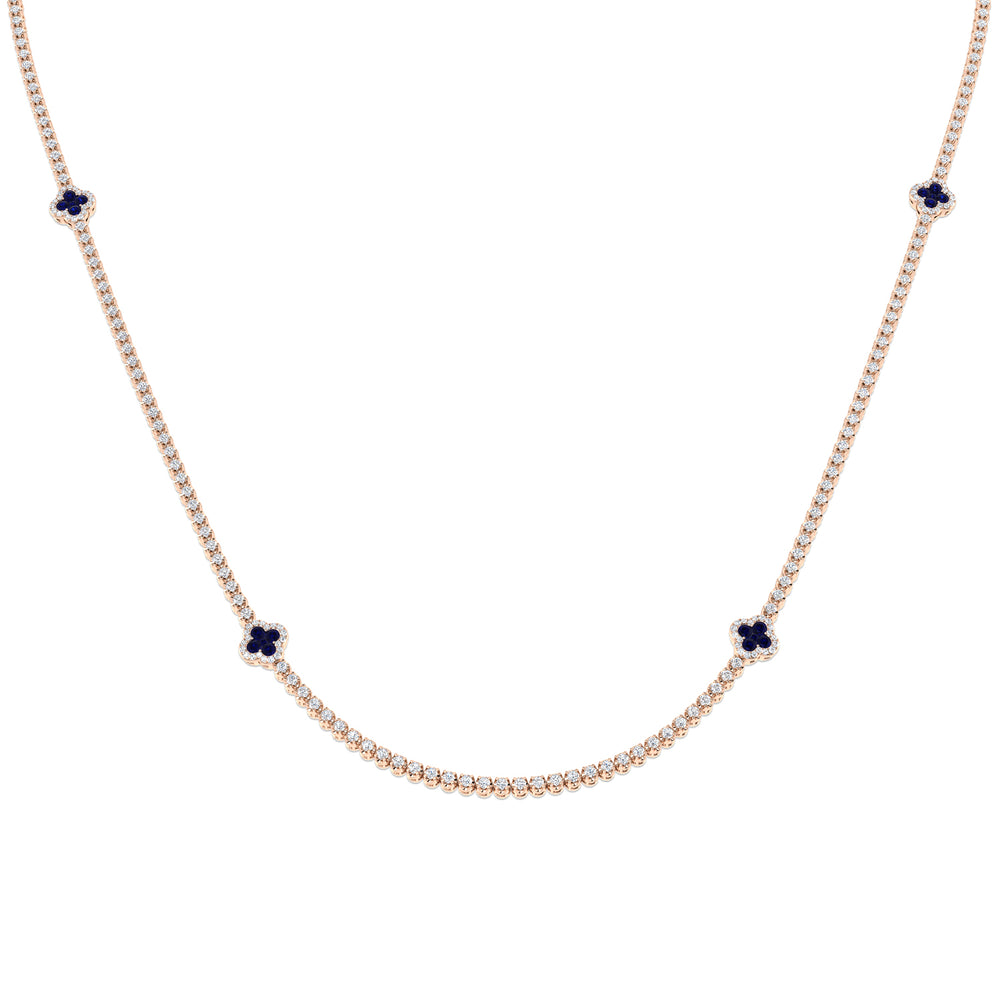 Anion Sapphire Necklace 4ct to 4.5ct Gold Platinum