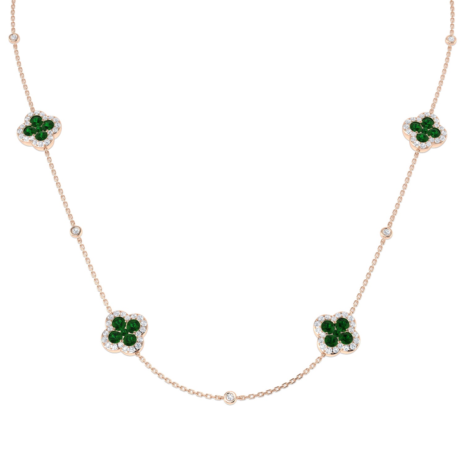 Ankh Emerald Necklace 4ct to 4.5ct Platinum Gold