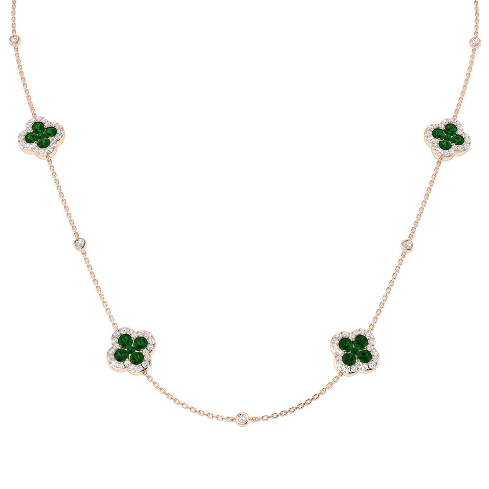 Ankh Emerald Necklace 4ct to 4.5ct Platinum Gold