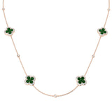 Ankh Emerald Necklace 4ct to 4.5ct Platinum Gold