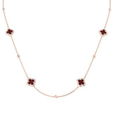 Thomas Ruby Necklace 2.5ct Gold and Platinum
