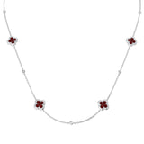 Thomas Ruby Necklace 2.5ct Gold and Platinum