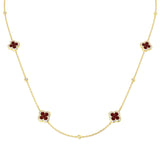 Thomas Ruby Necklace 2.5ct Gold and Platinum