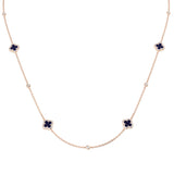 Stuart Blue Sapphire Necklace 0.75ct to 6ct Gold Platinum