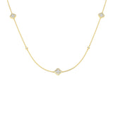 Trevor Diamond Clover Necklace 2ct to 2.5ct Gold Platinum