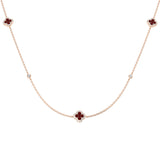 Trevor Diamond Clover Necklace 2ct to 2.5ct Gold Platinum