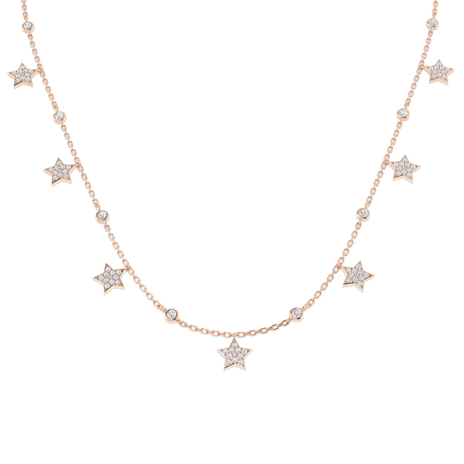 Annex Diamond Necklace 0.5ct Gold Platinum
