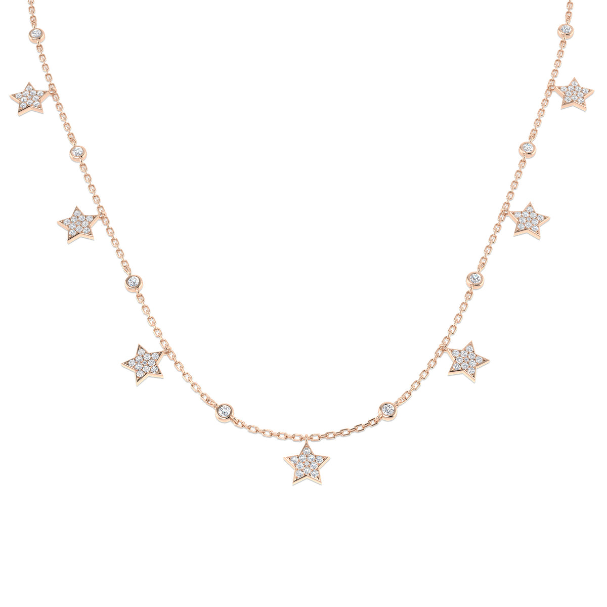 Annex Diamond Necklace 0.5ct Gold Platinum