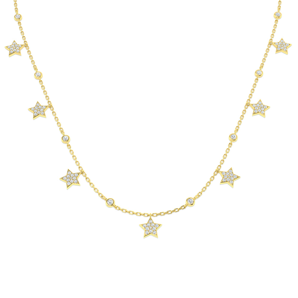 Annex Diamond Necklace 0.5ct Gold Platinum