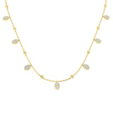 Annoy Diamond Necklace 0.5ct Platinum Gold