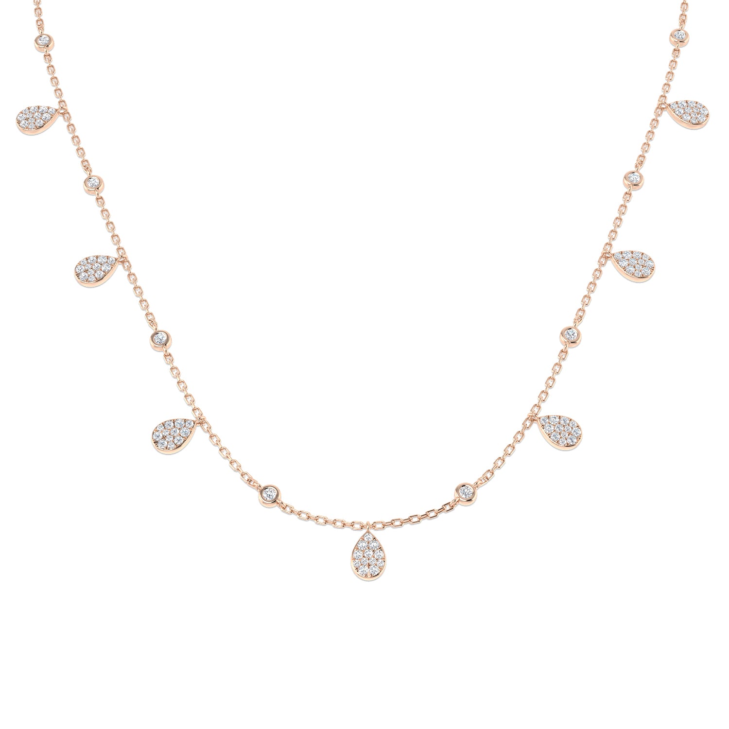 Anoa Diamond Necklace 0.5ct Gold Platinum