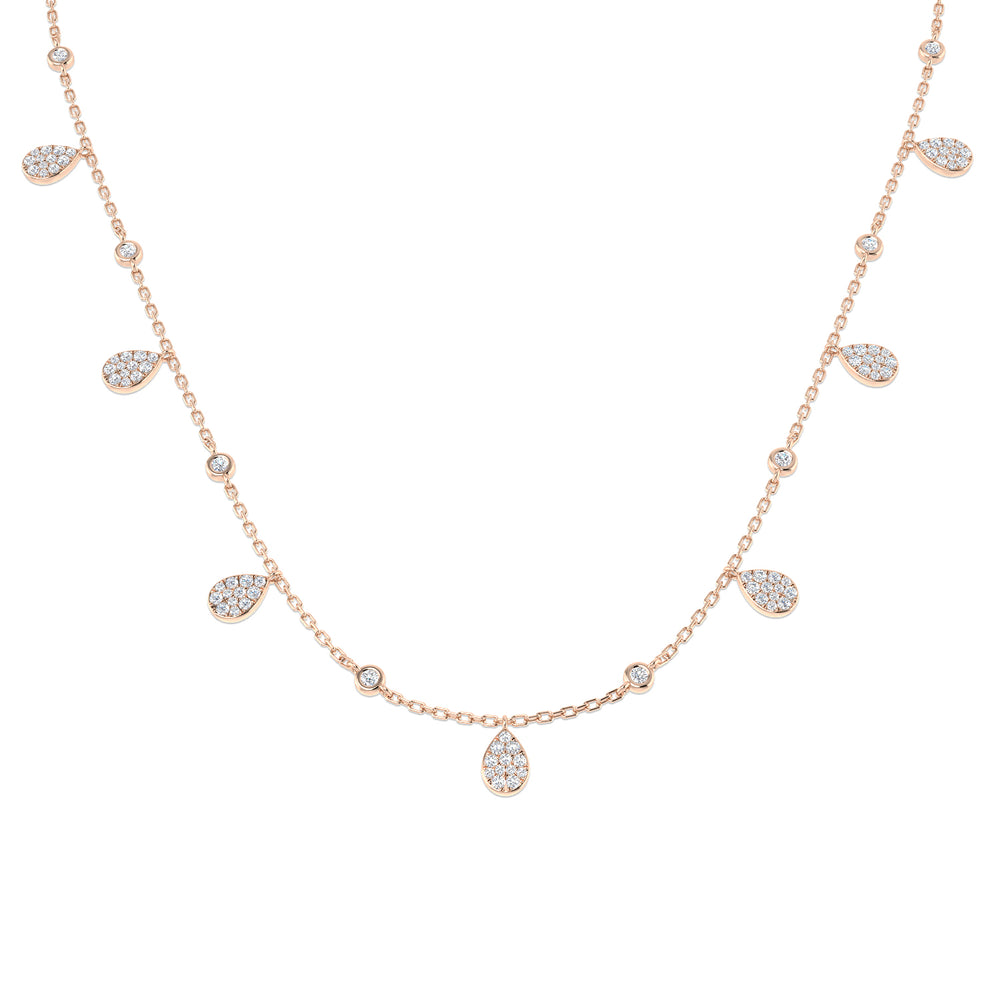 Anoa Diamond Necklace 0.5ct Gold Platinum