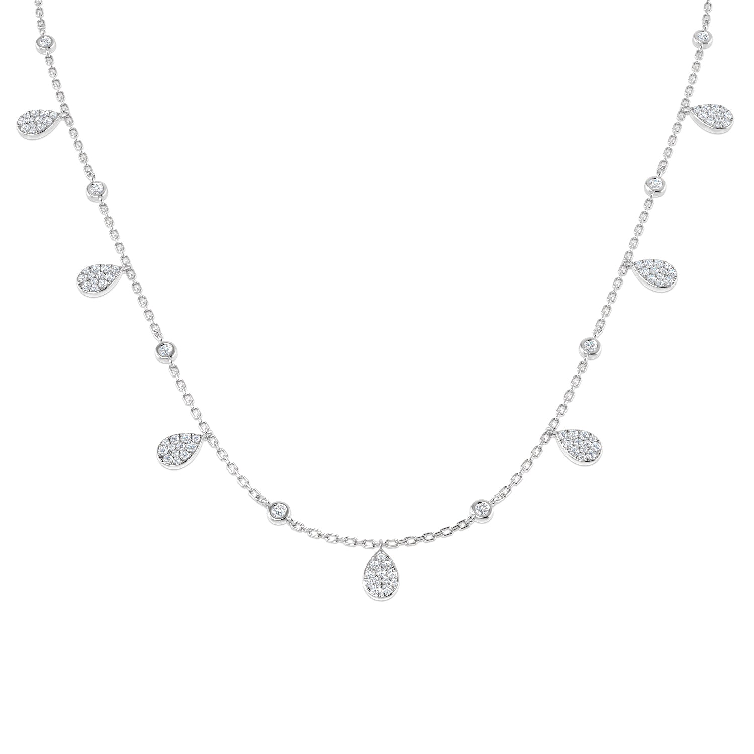 Anoa Diamond Necklace 0.5ct Gold Platinum