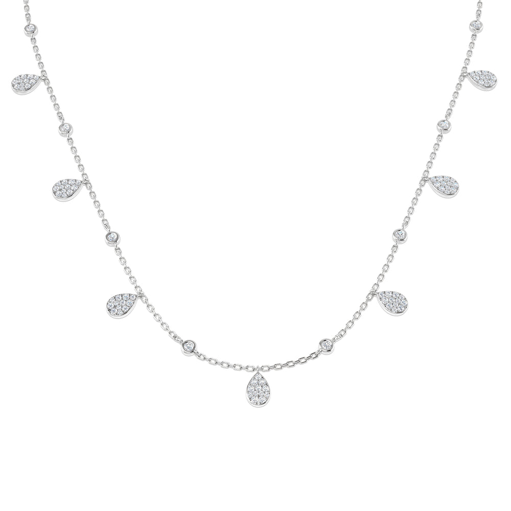 Anoa Diamond Necklace 0.5ct Gold Platinum