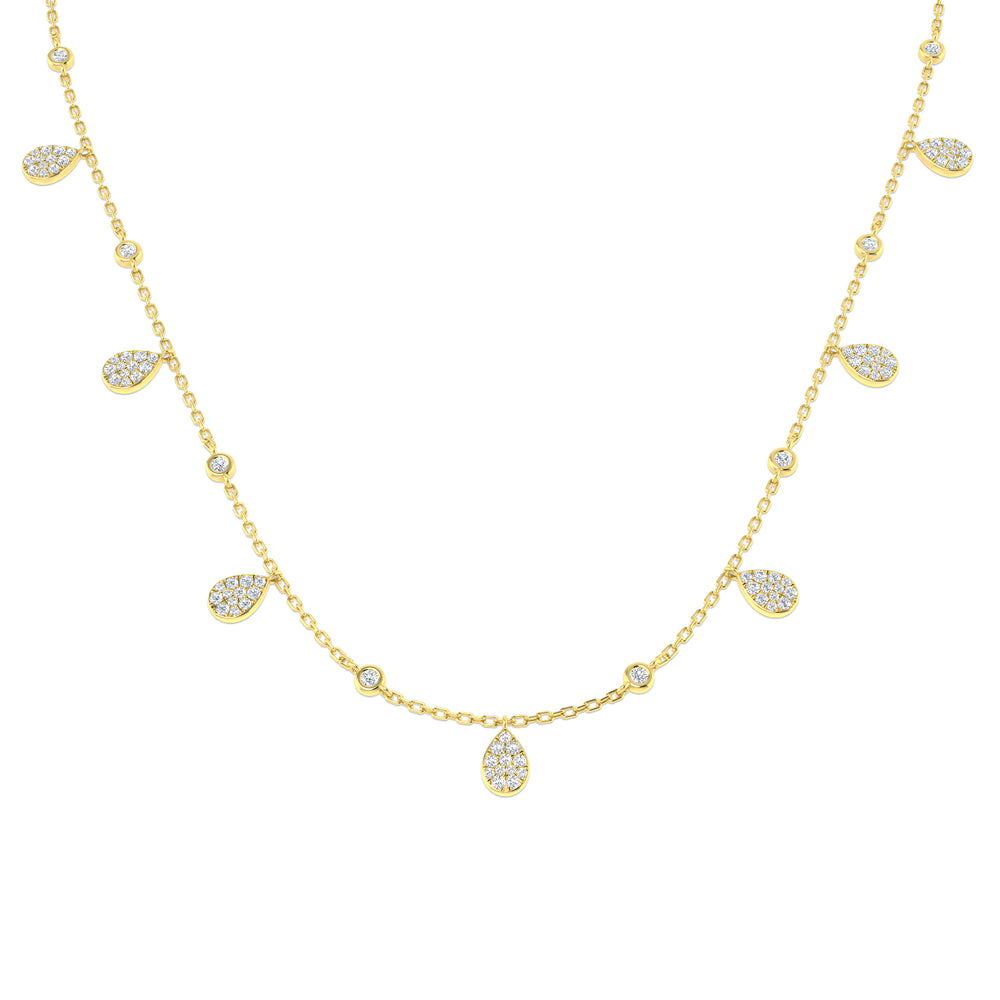 Anoa Diamond Necklace 0.5ct Gold Platinum