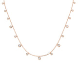 Anomy Diamond Spectacle Necklace 0.5ct Platinum Gold