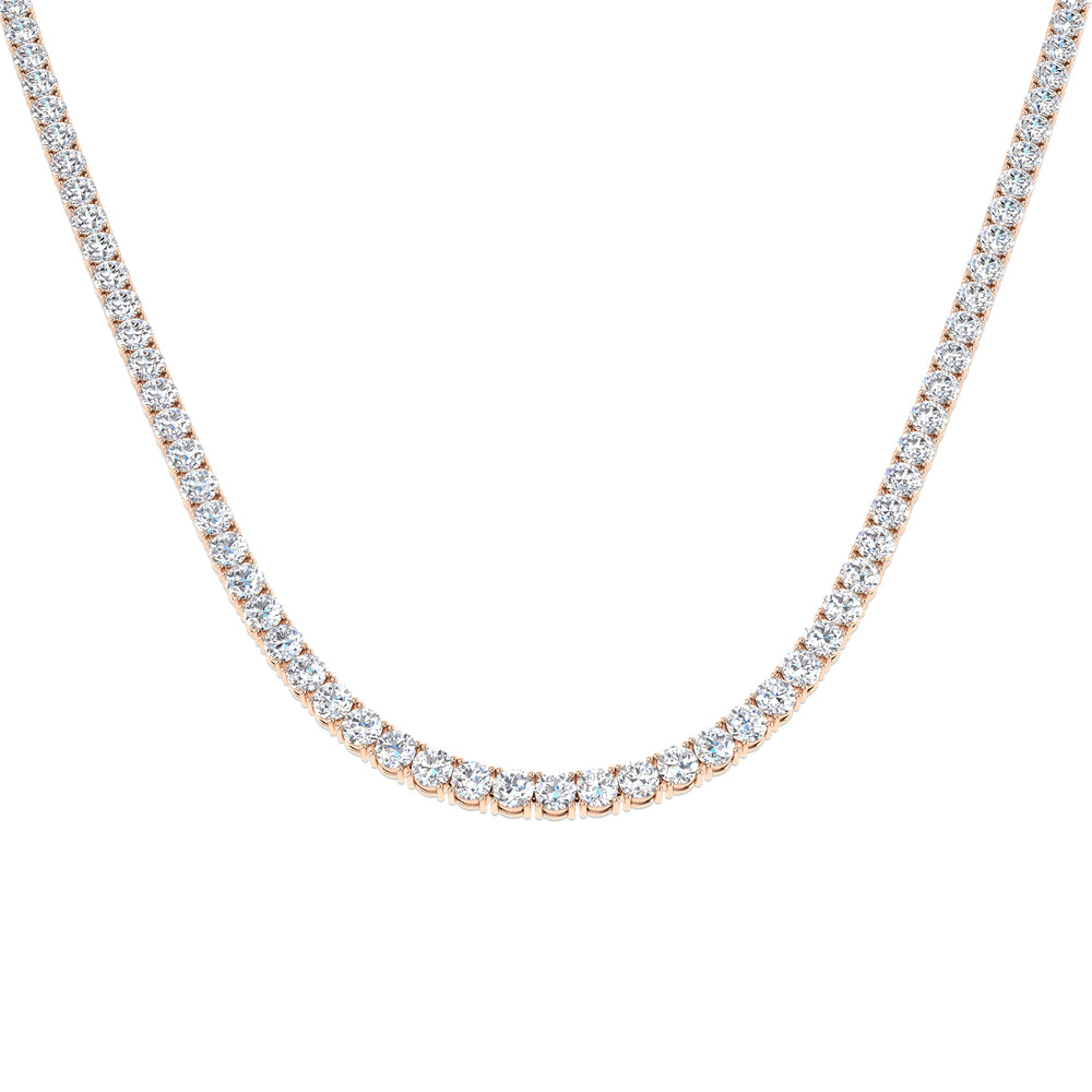 Ancut Tennis Necklace 2.5ct to 29ct Diamond Gold Platinum