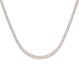 Ancut Tennis Necklace 2.5ct to 29ct Diamond Gold Platinum