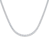 Ancut Tennis Necklace 2.5ct to 29ct Diamond Gold Platinum