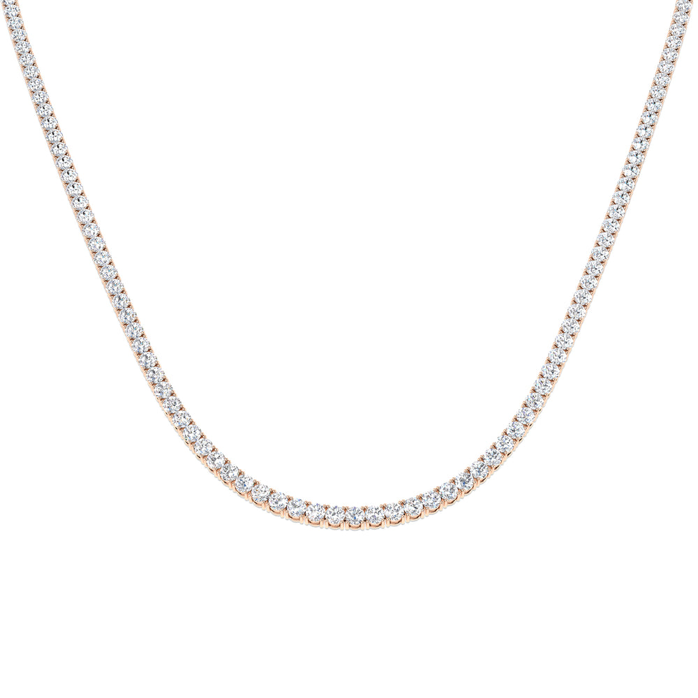 Ancut Tennis Necklace 2.5ct to 29ct Diamond Gold Platinum