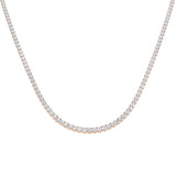 Ancut Tennis Necklace 2.5ct to 29ct Diamond Gold Platinum