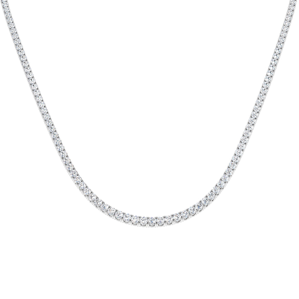 Ancut Tennis Necklace 2.5ct to 29ct Diamond Gold Platinum
