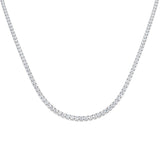 Ancut Tennis Necklace 2.5ct to 29ct Diamond Gold Platinum