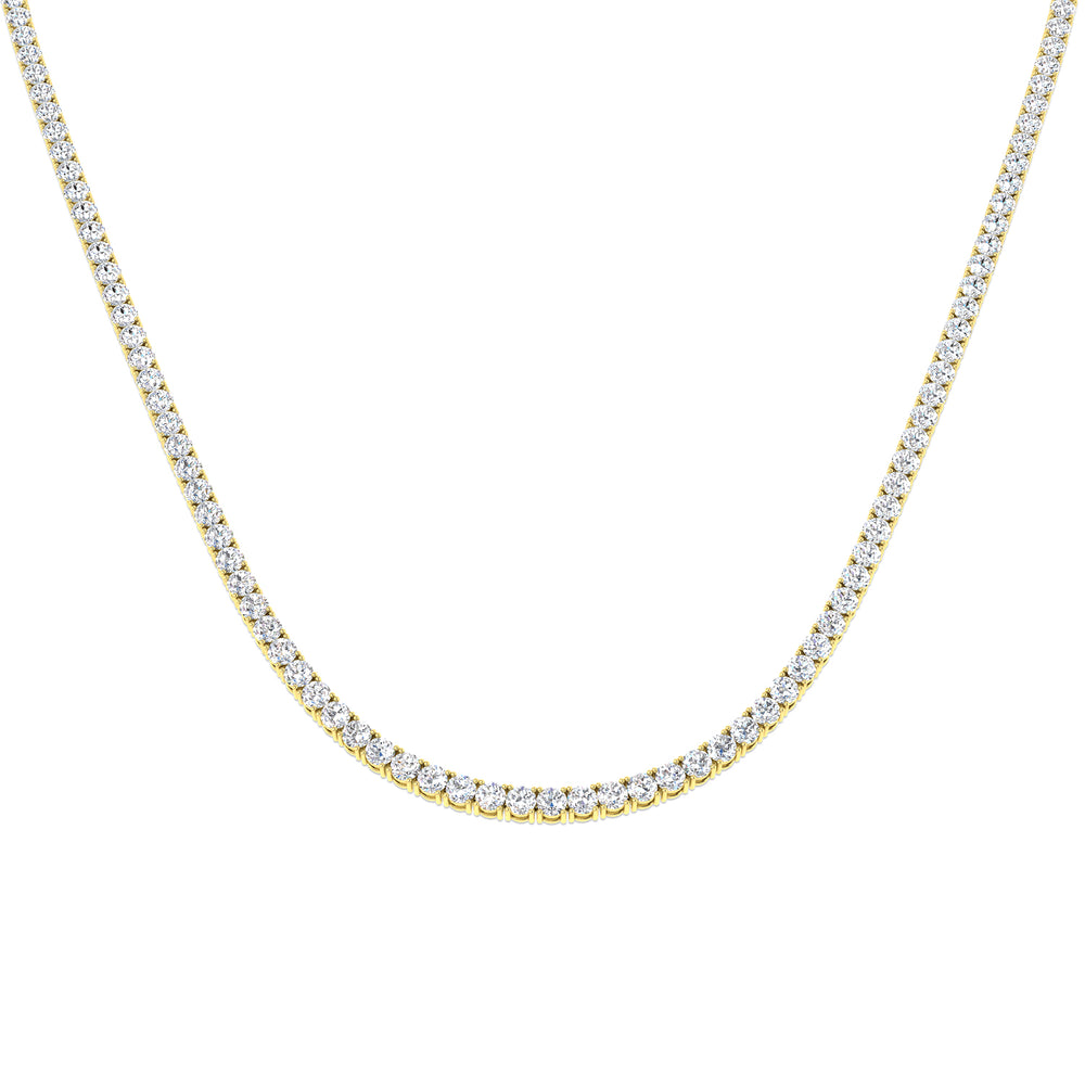 Ancut Tennis Necklace 2.5ct to 29ct Diamond Gold Platinum