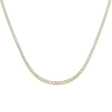 Ancut Tennis Necklace 2.5ct to 29ct Diamond Gold Platinum