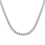 Atoll Diamond Tennis Necklace 2ct to 21ct Gold Platinum