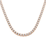 Atoll Diamond Tennis Necklace 2ct to 21ct Gold Platinum