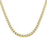 Atoll Diamond Tennis Necklace 2ct to 21ct Gold Platinum